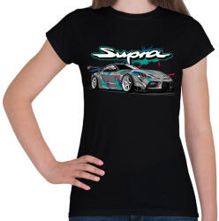 printfashion Toyota Supra - Női póló - Fekete (11630918)