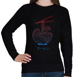 printfashion Ramen tenger - Női pulóver - Fekete (13358905)