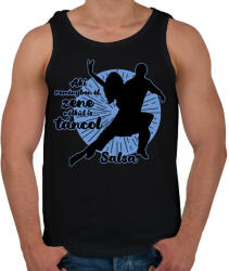 printfashion Salsa tánc - Férfi atléta - Fekete (7673760)