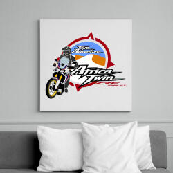 printfashion Honda Dakar - Vászonkép - Fehér (6630251)