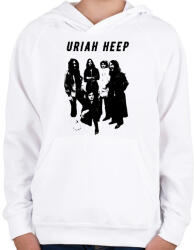 printfashion uriah heep stencil - Gyerek kapucnis pulóver - Fehér (4978344)