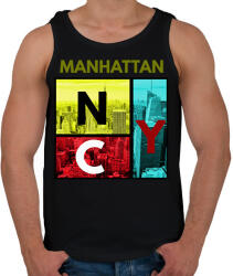 printfashion NYC MANHATTAN - Férfi atléta - Fekete (2321889)