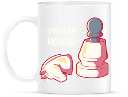 printfashion Trójai sakkLó - Bögre - Fehér (13238876)