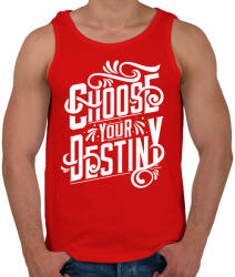 printfashion Dönts a sorsodról! - Férfi atléta - Piros (171240)