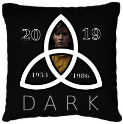 printfashion dark - Párnahuzat, Díszpárnahuzat - Fekete (2805213)