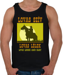 printfashion LOVAS SZÍV - Férfi atléta - Fekete (13819344)