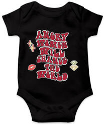 printfashion Angry women - Baba Body - Fekete (8536724)