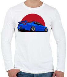 printfashion Nissan GT-R - Férfi hosszú ujjú póló - Fehér (4596788)