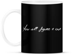 printfashion You will figure out - Bögre - Fekete (11421038)
