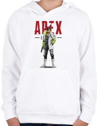 printfashion Apex Crypto - Gyerek kapucnis pulóver - Fehér (2430066)