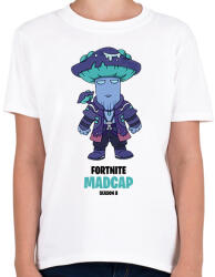 printfashion Madcap - Fortnite Season 8 - Gyerek póló - Fehér (5697797)