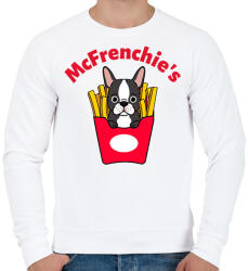 printfashion mcfrenchie - Férfi pulóver - Fehér (10880895)