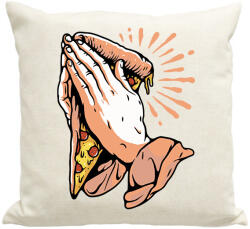 printfashion Ima a pizzáért - Párnahuzat, Díszpárnahuzat - Lenvászon (1895752)