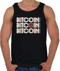printfashion BITCOIN 4 EVER 54 - Férfi atléta - Fekete (6119287)