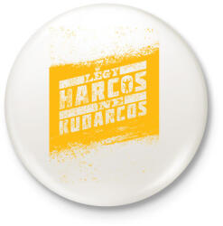 printfashion HARCOS póló - Kitűző, hűtőmágnes - Fehér (14150577)