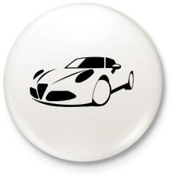 printfashion Alfa Rome 8C 01 - Kitűző, hűtőmágnes - Fehér (11334562)
