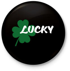 printfashion Lucky - páros - Kitűző, hűtőmágnes - Fekete (6999830)