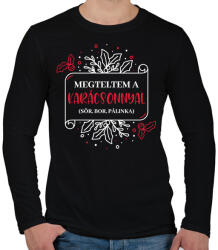 printfashion Megteltem a Karácsonnyal - Férfi hosszú ujjú póló - Fekete (9562319)