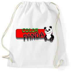 printfashion Color panda android game - Sportzsák, Tornazsák - Fehér (335128)