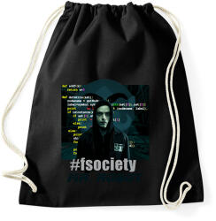 printfashion mr robot-fsociety - Sportzsák, Tornazsák - Fekete (2571777)