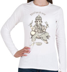 printfashion Bölcsesség mindenek felett - Női hosszú ujjú póló - Fehér (7635373)