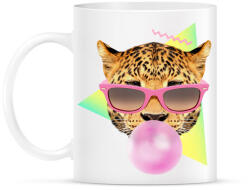 printfashion Bubble gum leo - Bögre - Fehér (788644)