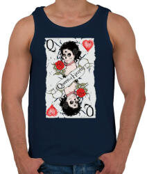 printfashion Kör Dáma - Férfi atléta - Sötétkék (32937)