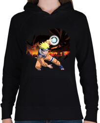 printfashion Naruto - Női kapucnis pulóver - Fekete (14252386)