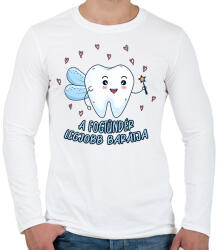 printfashion A fogtündér barátja - Férfi hosszú ujjú póló - Fehér (10347108)
