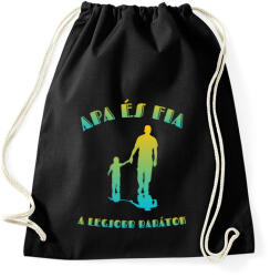 printfashion Apa és fia - Sportzsák, Tornazsák - Fekete (3930972)