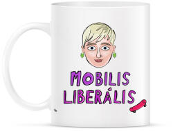 printfashion Mobilis Liberális - Bögre - Fehér (2107565)
