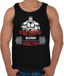 printfashion IT Május - Férfi atléta - Fekete (1917158)