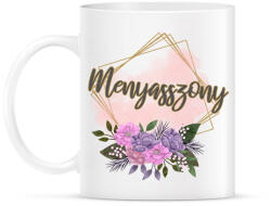 printfashion Menyasszony (arany keretes) - Bögre - Fehér (13547822)