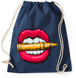 printfashion Mad lips - Sportzsák, Tornazsák - Sötétkék (2784380)