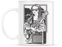 printfashion Mona Lisa gitáros - Bögre - Fehér (15681124)