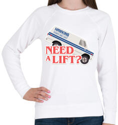 printfashion Need lift? - Női pulóver - Fehér (2517701)
