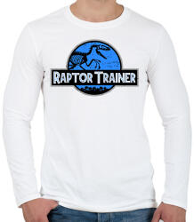 printfashion Raptor Trainer - Férfi hosszú ujjú póló - Fehér (2442966)