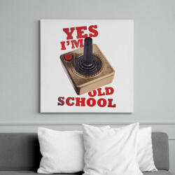 printfashion RETRO játékos - Vászonkép - Fehér (6624350)