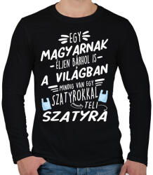 printfashion Szatyor a szatyorban - Férfi hosszú ujjú póló - Fekete (4841626)