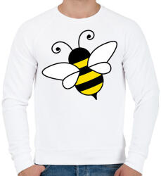 printfashion Méhecske - Férfi pulóver - Fehér (2329558)