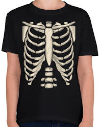 printfashion csontváz 2 - Gyerek póló - Fekete (14688189)