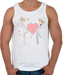 printfashion szerelem - Férfi atléta - Fehér (4690736)