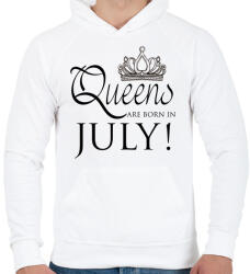 printfashion Queens - Férfi kapucnis pulóver - Fehér (269530)