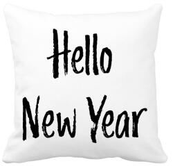 printfashion Hello New Year - Párnahuzat, Díszpárnahuzat - Fehér (1123884)