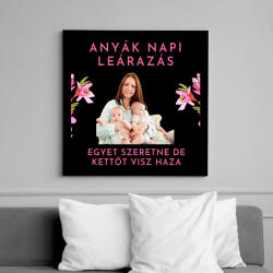 printfashion Anyák napi leárazás - Vászonkép - Fekete (15751732)