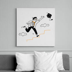 printfashion Diplomás minta - Vászonkép - Fehér (6640867)