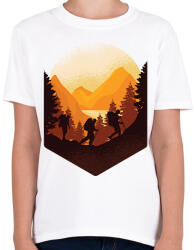 printfashion Túrázás - Gyerek póló - Fehér (13096370)