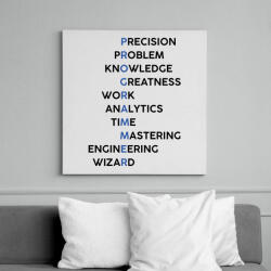 printfashion Programmer (black) - Vászonkép - Fehér (7242431)