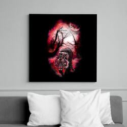 printfashion Elvarázsolt nyomok - Vászonkép - Fekete (6641950)