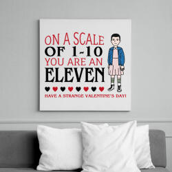 printfashion Strange valentine - Eleven - Vászonkép - Fehér (11698588)